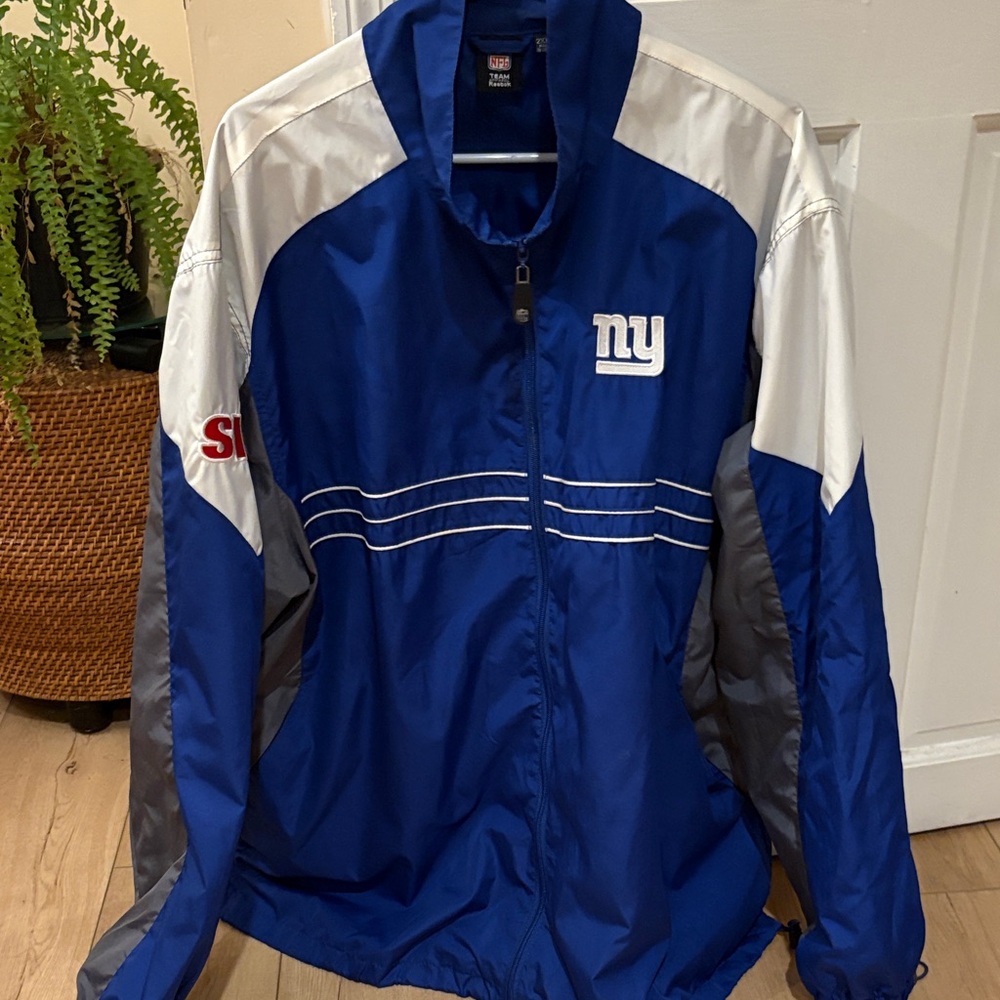 NY Giants Football Windbreaker Jacket